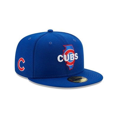 Chicago Cubs Gorra | New Era MLB Local 59fifty Fitted Cap Mexico - Azules